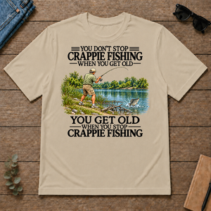Don't Stop Crappie Fishing Vintage - sand - TS2D-Sand
