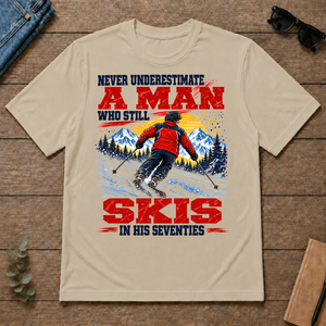 A Man Still Skis In His 70s - sand - TS2D-Sand