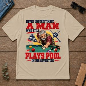A Man Still Plays Pool In His 70s - sand - TS2D-Sand