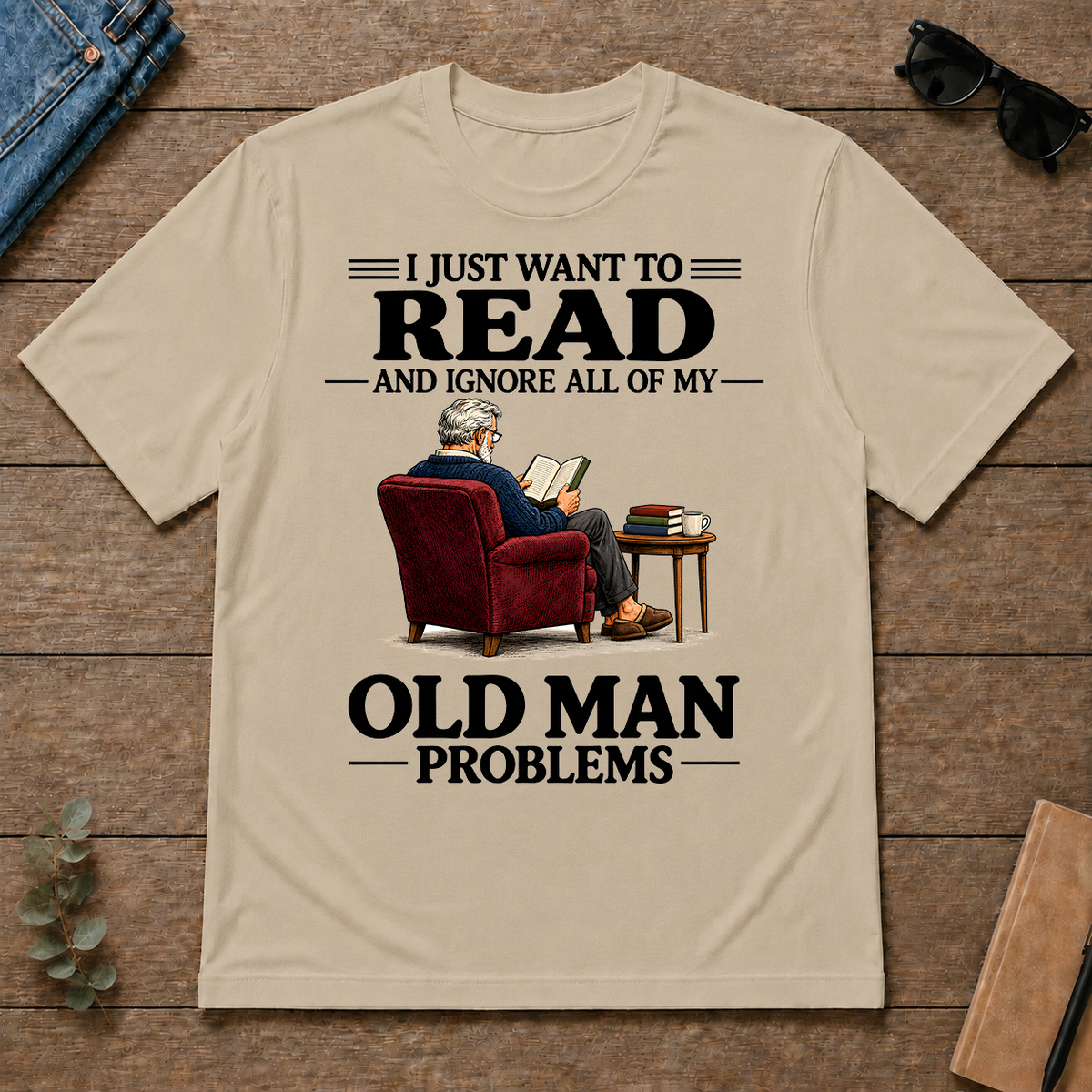 I Just Want To Read - sand - TS2D-Sand