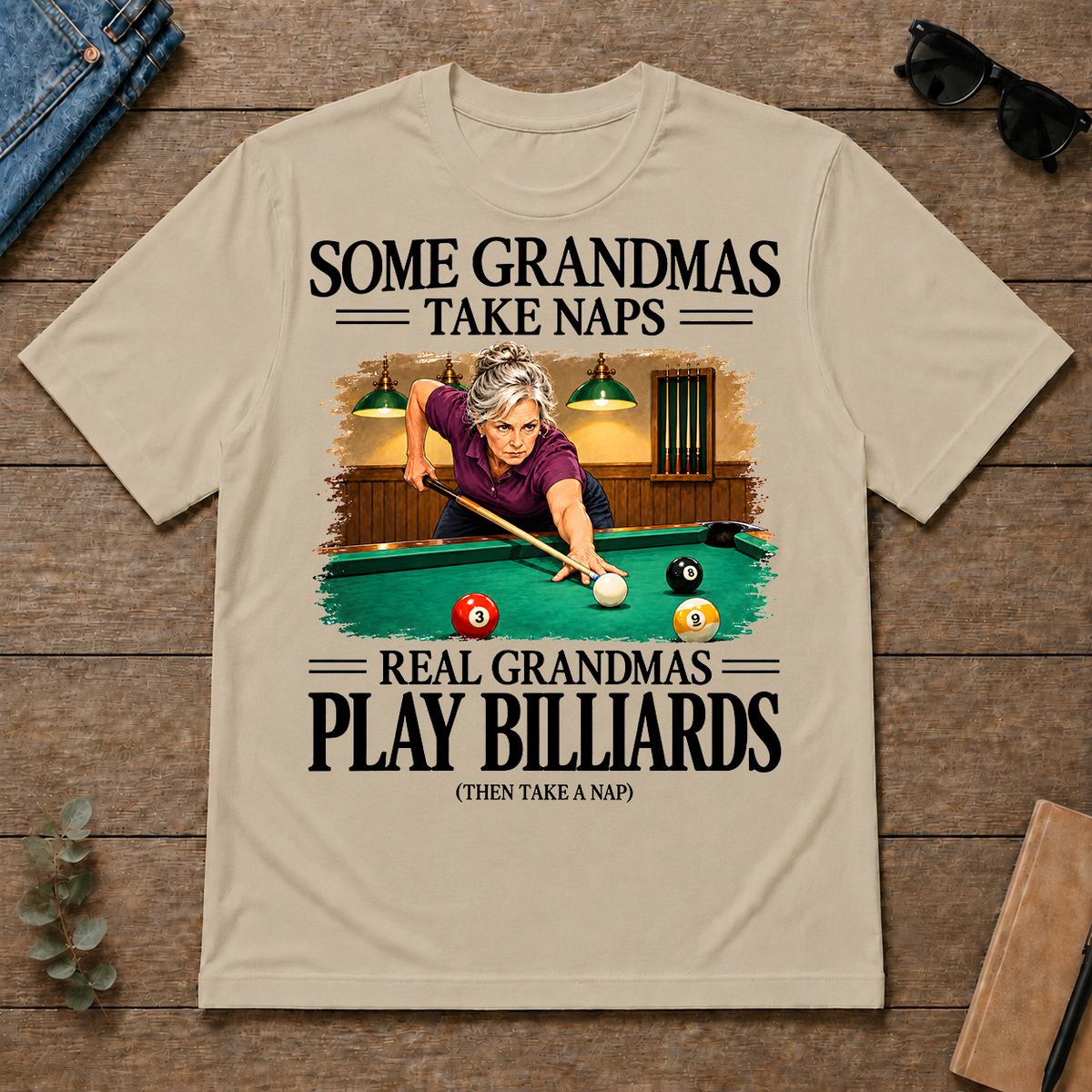Real Grandmas Play Billards - sand - TS2D-Sand
