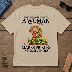 Funny A Woman Still Makes Pickles In Her Seventies - sand - TS2D-Sand