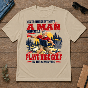 A Man Still Plays Disc Golf In His 70s - sand - TS2D-Sand