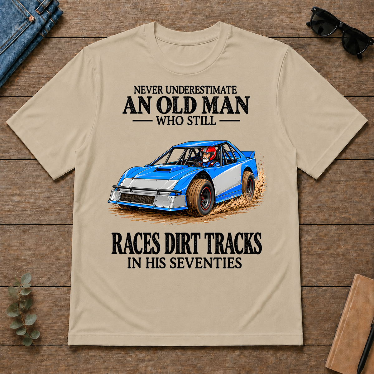 An Old Man Still Races Dirt Tracks In His Seventies - sand - TS2D-Sand
