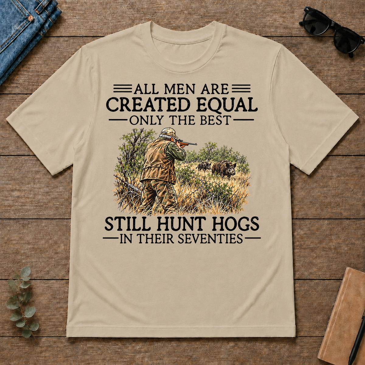 All Men Are Created Equal Hog Hunting 70s - sand - TS2D-Sand