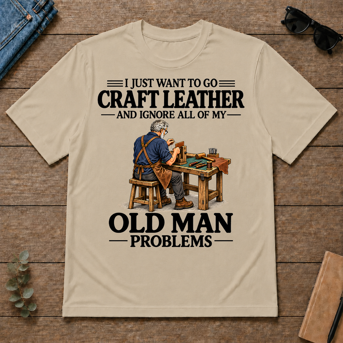 I Just Want To Craft Leather Vintage - sand - TS2D-Sand