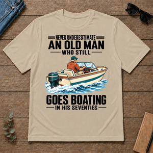 An Old Man Still Goes Boating In His 70s - sand - TS2D-Sand