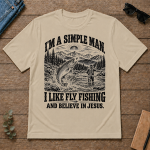 I like Fly Fishing Believe In Jesus - sand - TS2D-Sand
