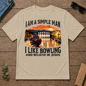 I Am Simple Man I Like Bowling - sand - TS2D-Sand