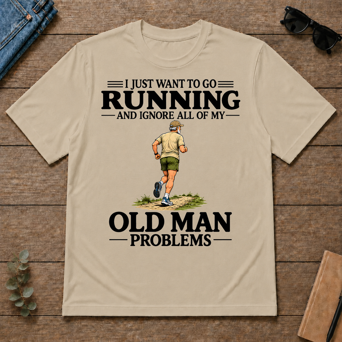 I Just Want To Go Running Vintage - sand - TS2D-Sand