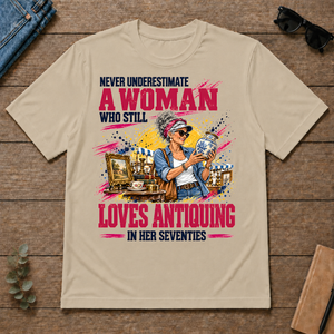 A Woman Still Loves Antiquing In Her 70s - sand - TS2D-Sand