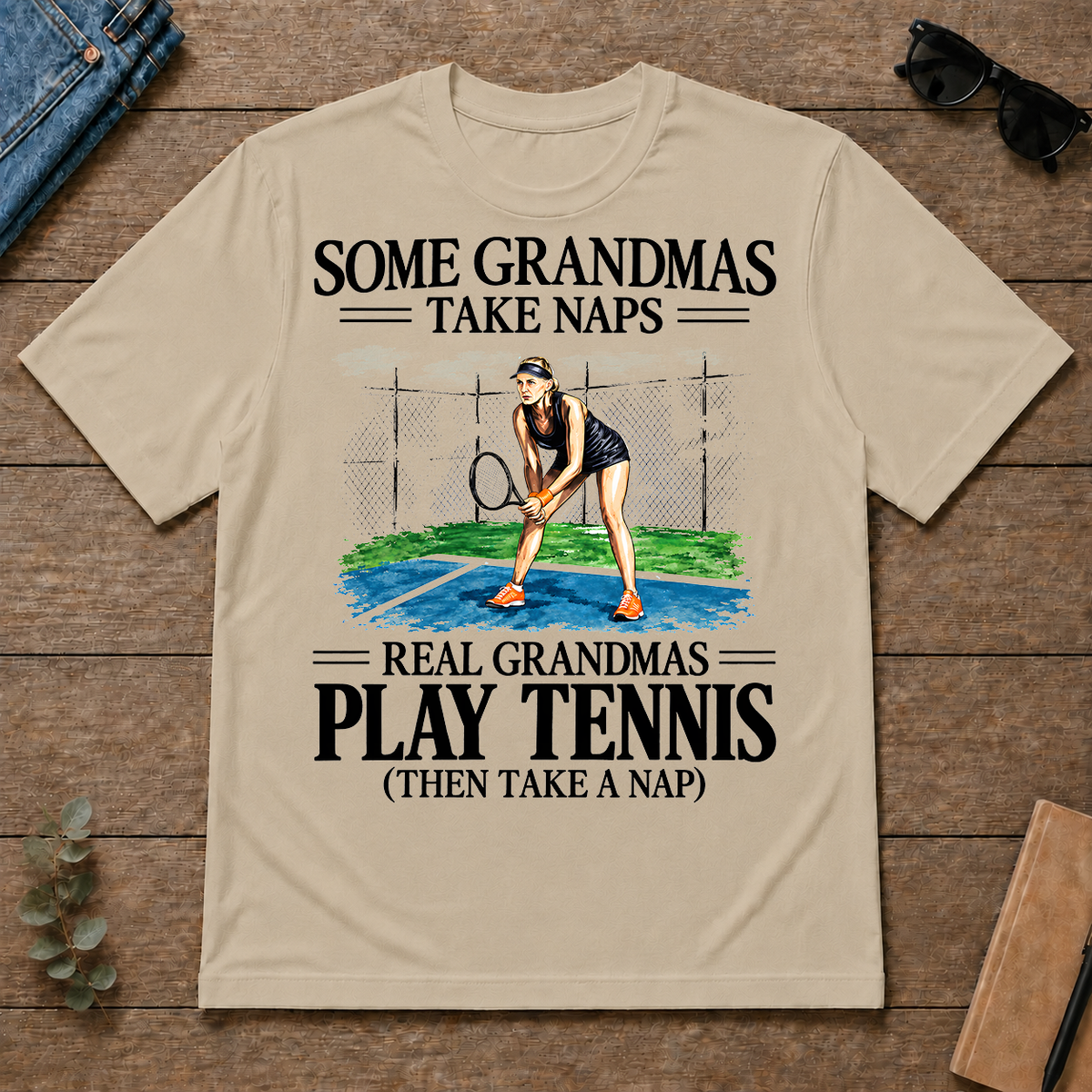 1 Real Grandmas Play Tennis - sand - TS2D-Sand