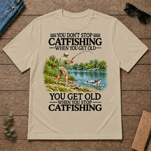 Don't Stop Cat Fishing Vintage - sand - TS2D-Sand