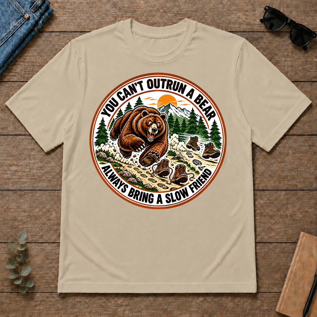 Funny You Can't Outrun A Bear Always Bring A Slow Friend - sand - TS2D-Sand