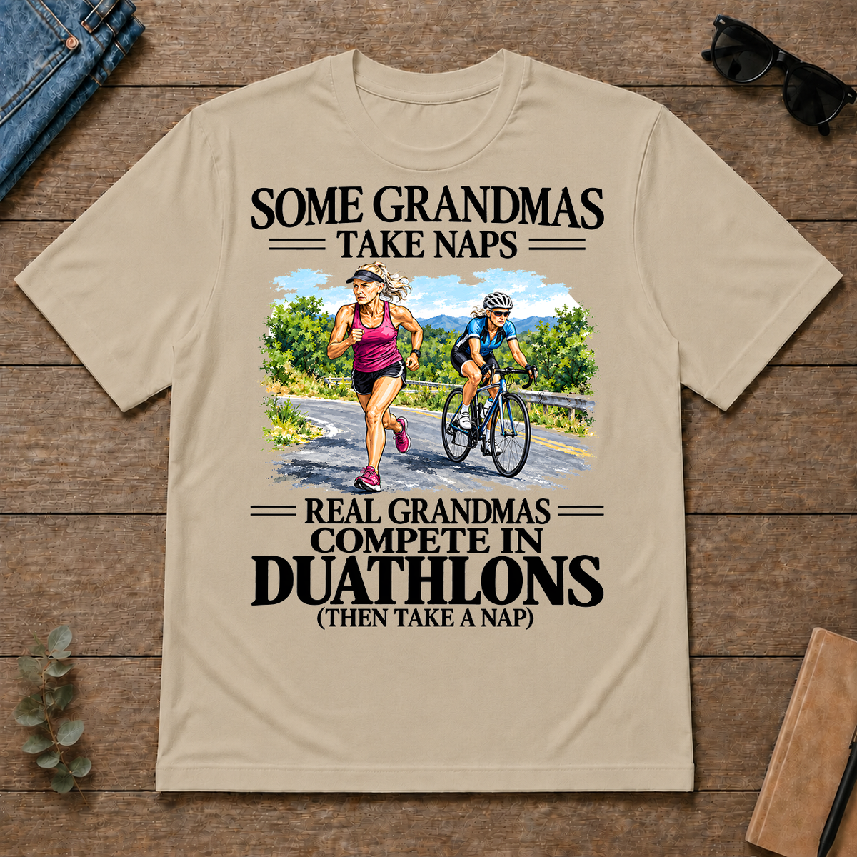 Real Grandmas Compete In Duathlons - sand - TS2D-Sand