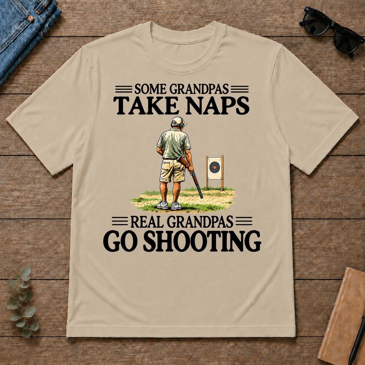 Real Grandpas Go Shooting Vintage - sand - TS2D-Sand