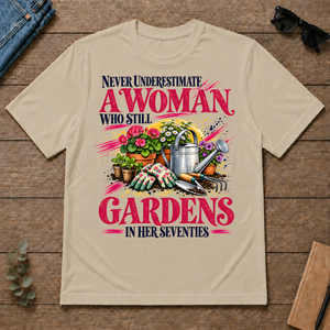 A Woman Still Gardens In Her Seventies - sand - TS2D-Sand