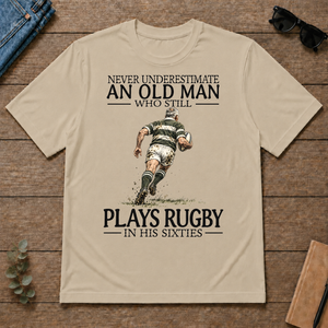 An Old Man Who Still Plays Rugby In His Sixties - sand - TS2D-Sand