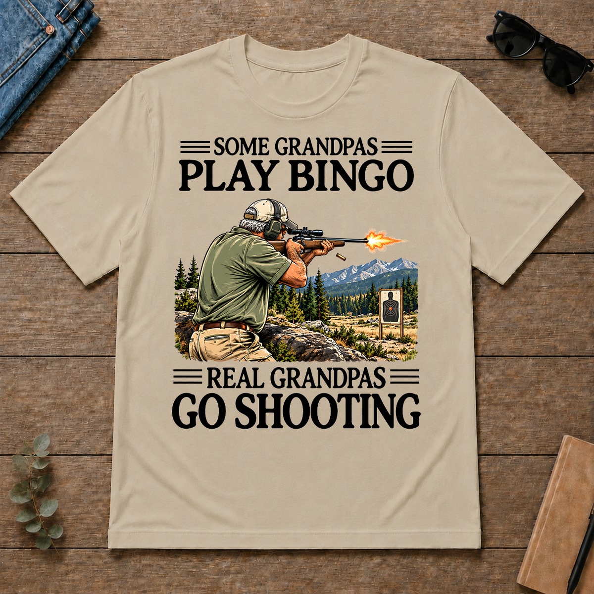 Some Grandpas Play Bingo Real Grandpas Go Shooting - sand - TS2D-Sand