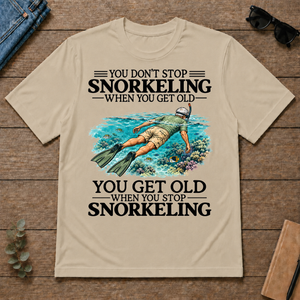 Don't Stop Snorkeling Vintage Art - sand - TS2D-Sand