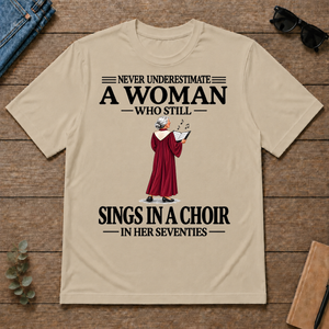 A Woman Still Sings In A Choir In Her Seventies - sand - TS2D-Sand