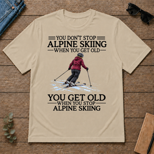 Don't Stop Alpine Skiing Woman - sand - TS2D-Sand