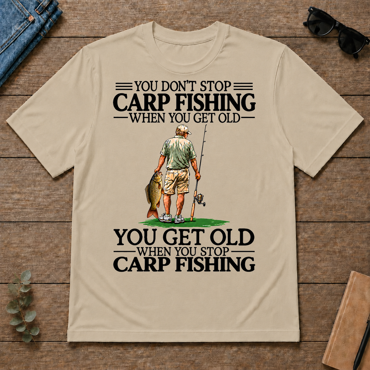 Don't Stop Carp Fishing - sand - TS2D-Sand