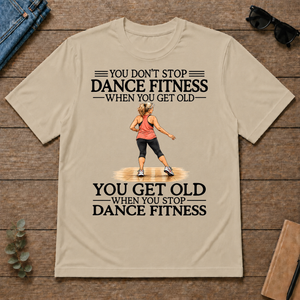 Don't Stop Dance Fitness Woman - sand - TS2D-Sand