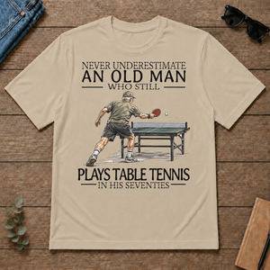 An Old Man Who Still Plays Table Tennis In His Seventies - sand - TS2D-Sand