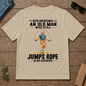Never Underestimate An Old Man Jumps Rope In His 70s - sand - TS2D-Sand