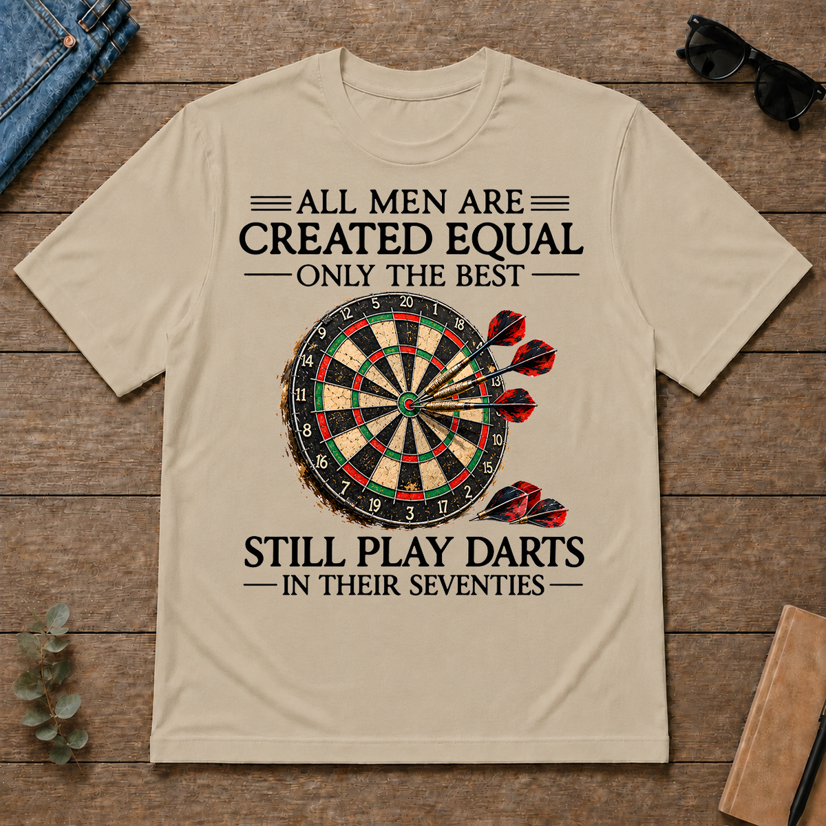 Still Play Darts In 70s - sand - TS2D-Sand