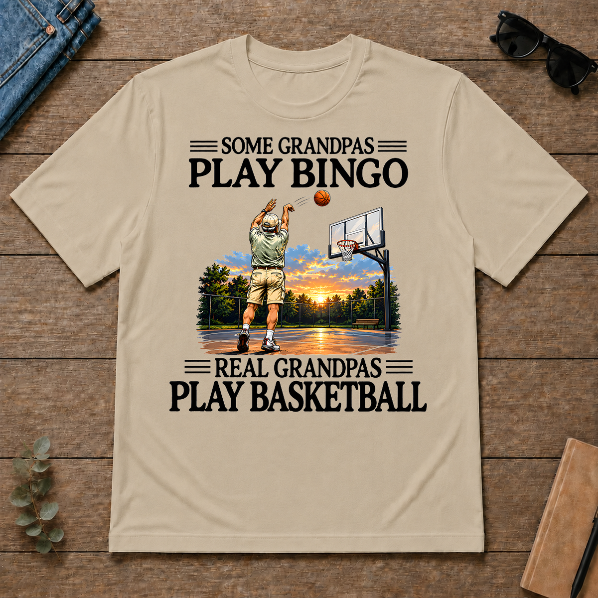 Some Grandpas Play Bingo Real Grandpas Play Basketball - sand - TS2D-Sand