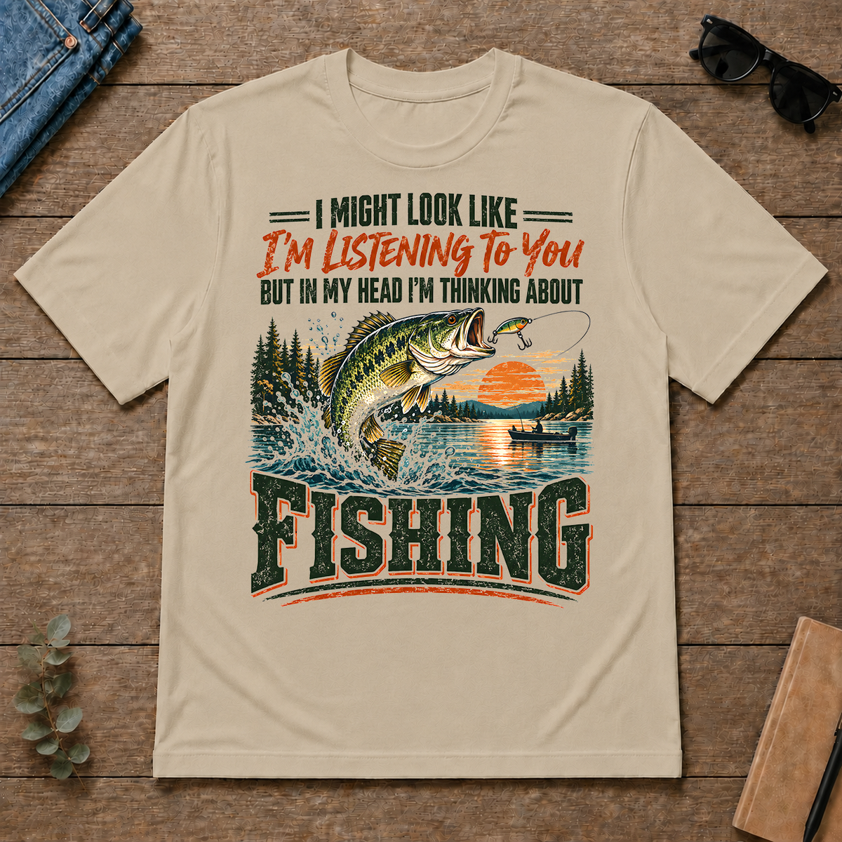I'm Thinking About Fishing - sand - TS2D-Sand