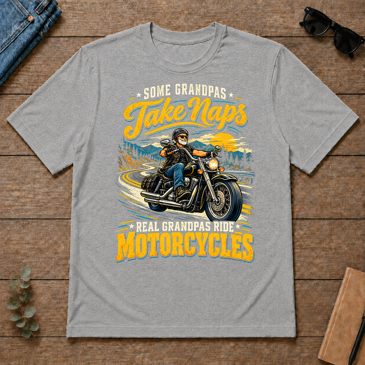 Grandpas Ride Motorcycles - sport-grey - TS2D-SportGrey