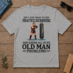 I Just Want To Practice Kickboxing - sport-grey - TS2D-SportGrey
