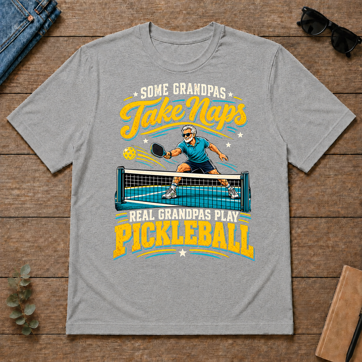 Grandpas Play Pickleball - sport-grey - TS2D-SportGrey