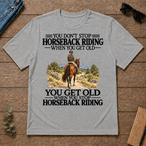Don't Stop Horseback Riding - sport-grey - TS2D-SportGrey