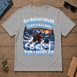 Hockey Pucks Are Calling And I Must Go - sport-grey - TS2D-SportGrey