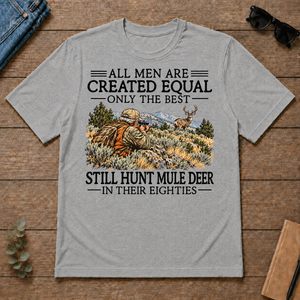 All Men Are Created Equal Mule Deer Hunting 80s - sport-grey - TS2D-SportGrey