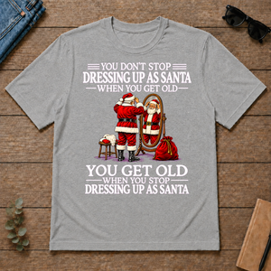 Old Man Don't Stop Dressing Up as Santa - sport-grey - TS2D-SportGrey