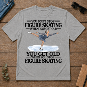 Don't Stop Figure Skating - sport-grey - TS2D-SportGrey