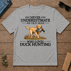 Never Underestimate An Old Man Who Loves Duck Hunting Art - sport-grey - TS2D-SportGrey