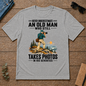 An Old Man Still Takes Photos In His 70s - sport-grey - TS2D-SportGrey