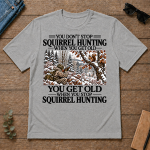 Don't Stop Winter Squirrel Hunting Snow - sport-grey - TS2D-SportGrey