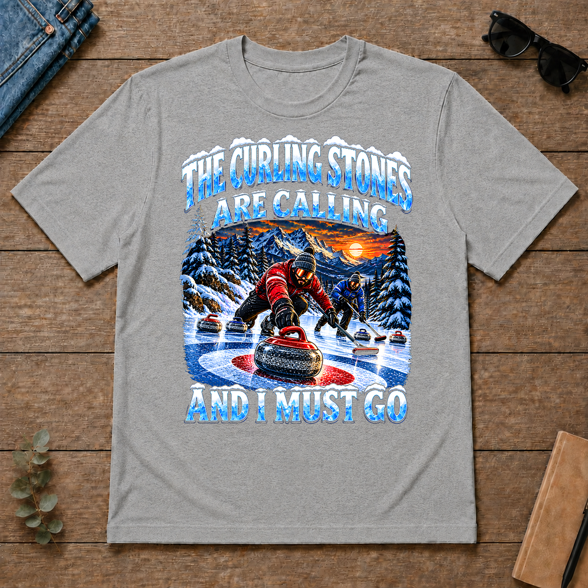Curling Stones Are Calling And I Must Go - sport-grey - TS2D-SportGrey
