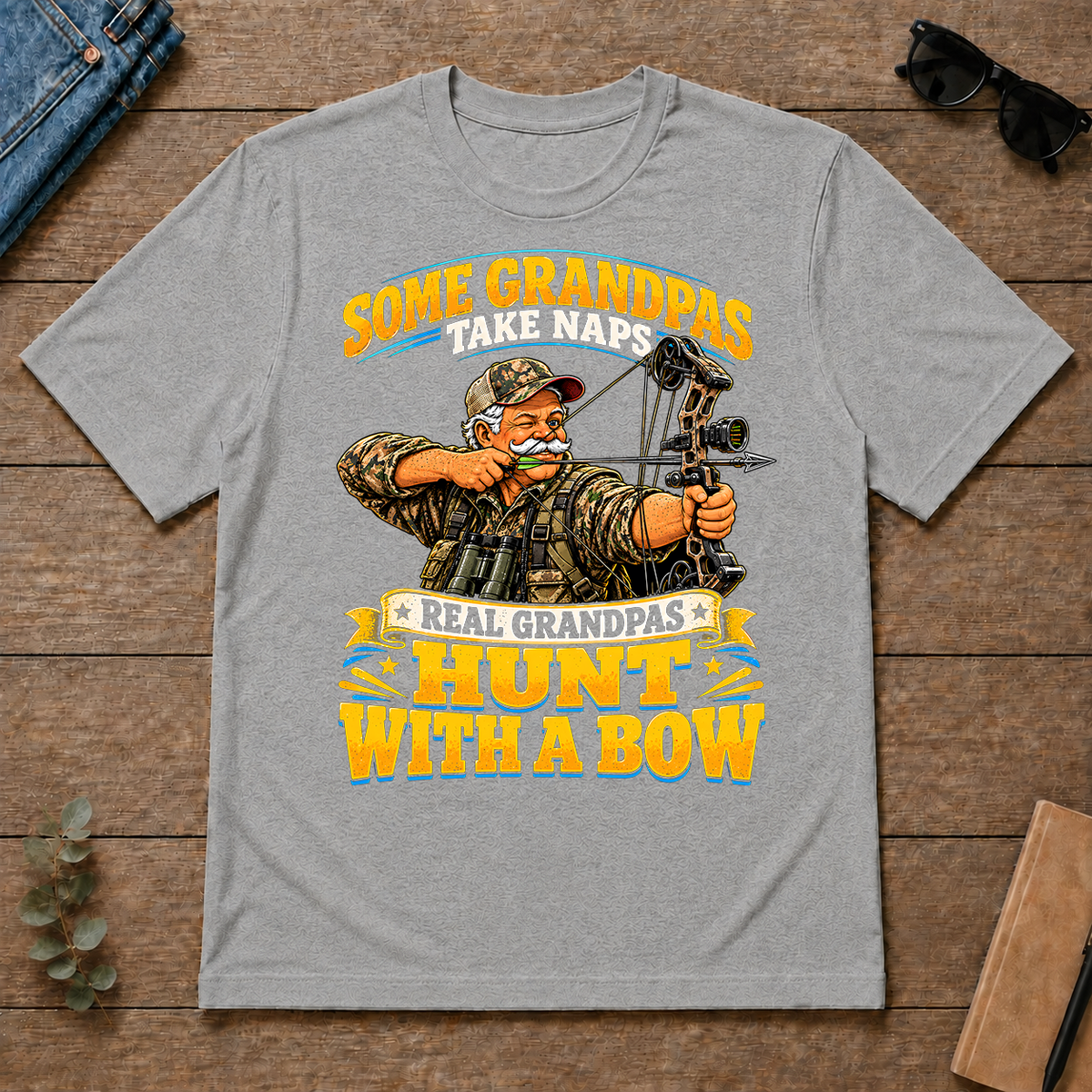Real Grandpas Hunt With A Bow - sport-grey - TS2D-SportGrey