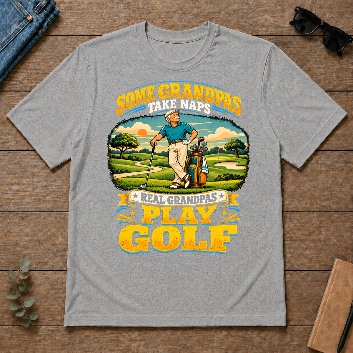Real Grandpas Play Golf - sport-grey - TS2D-SportGrey
