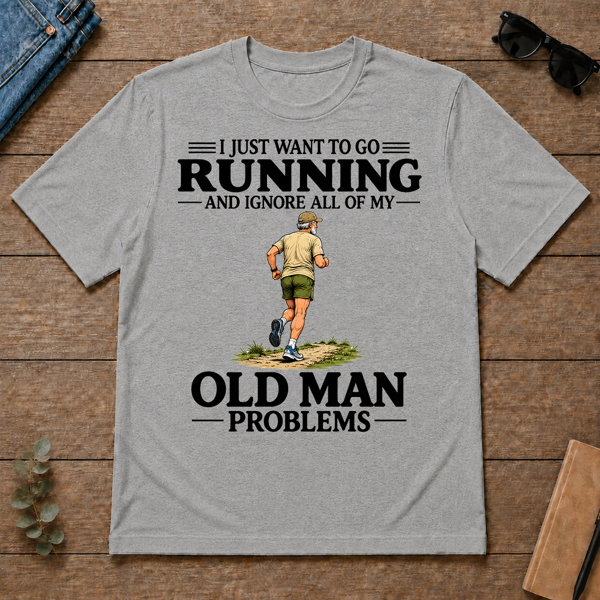 I Just Want To Go Running Vintage - sport-grey - TS2D-SportGrey