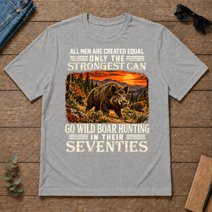 Wild Boar Hunting Strongest Man In Seventies - sport-grey - TS2D-SportGrey