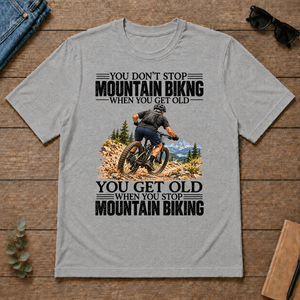 Vintage You Get Old When You Stop Mountain Biking - sport-grey - TS2D-SportGrey
